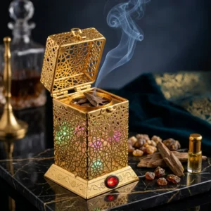 Electric Bakhoor Burner Arabic Style Metal Incense Burner